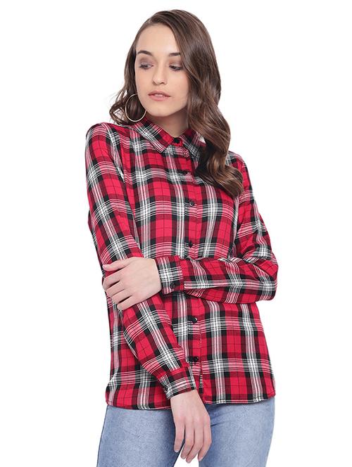long sleeved plaid shirt - 15831808 - Very Small Image - 1