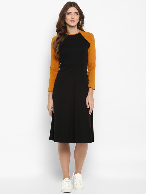 contrast raglan sleeved dress - 15833421 - Very Small Image - 1