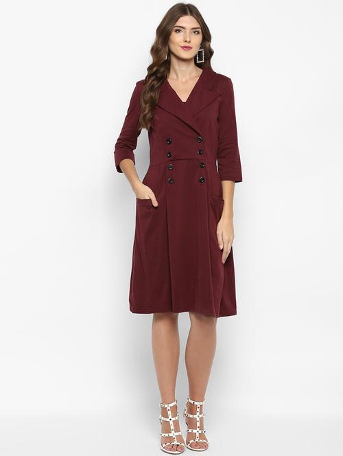 pocket detail coat dress - 15833436 - Very Small Image - 1