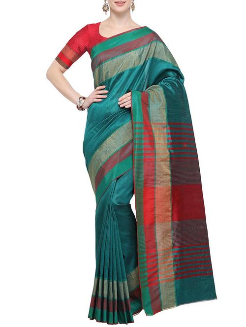 solid maheshwari saree with blouse - 15834670 - Very Small Image - 1