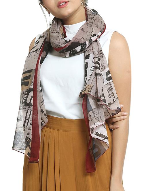 multi colored viscose stole - 15835078 - Very Small Image - 1