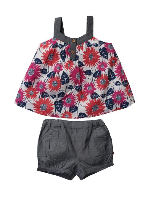 multi colored cotton shorts set - 15835170 - Very Small Image - 1