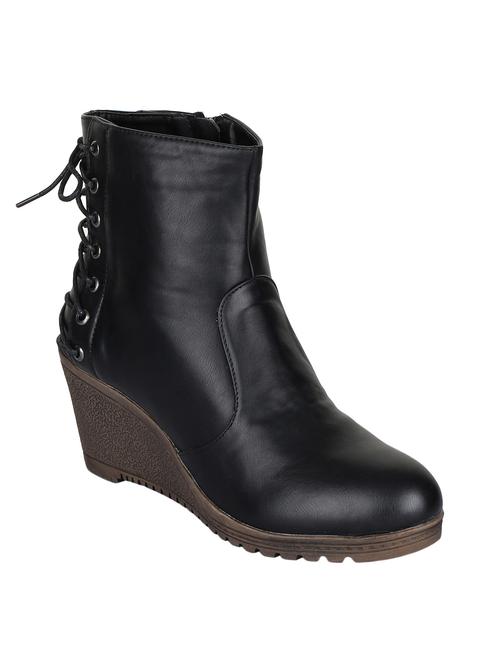 black ankle lace up boots - 15835590 - Very Small Image - 1