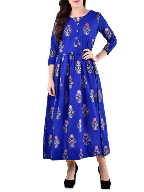 flared printed kurta - 15836104 - Very Small Image - 1