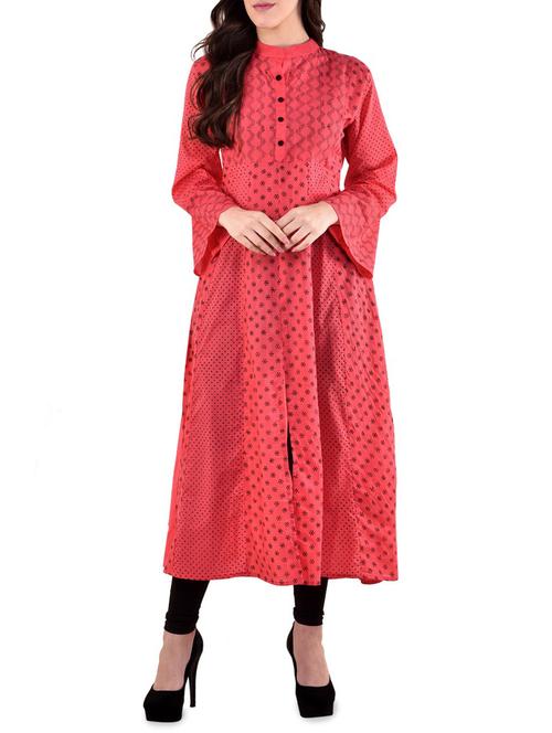 a-line bell sleeves kurta - 15836117 - Very Small Image - 1