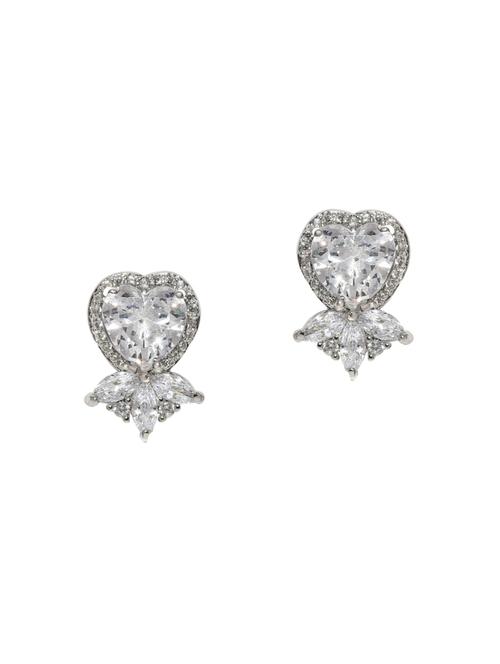 silver plated studs earring - 15836131 - Very Small Image - 1