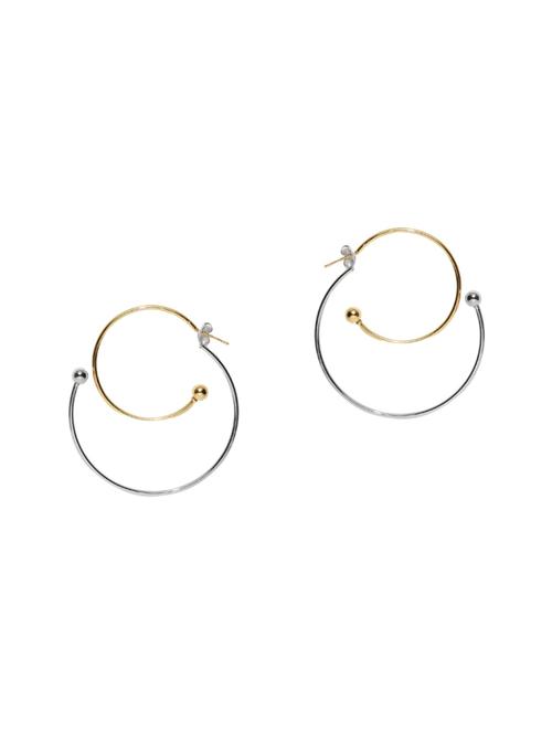 gold plated hoop earring - 15836191 - Very Small Image - 1