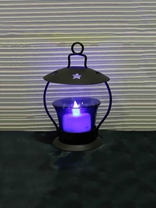desi karigar iron & glass tea light holder - 15836366 - Very Small Image - 1