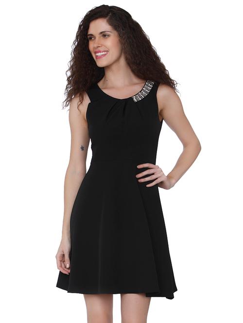 embellished neck skater dress - 15836556 - Very Small Image - 1