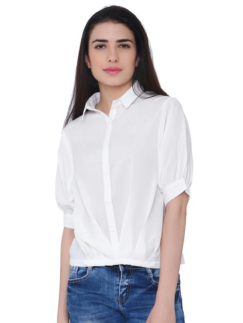 dolman sleeved gather detail shirt - 15836603 - Very Small Image - 1