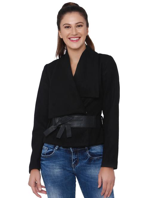 belted stylized collar jacket - 15836714 - Very Small Image - 1