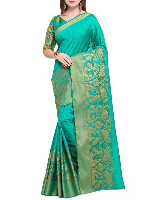 conversational woven saree - 15837354 - Very Small Image - 1