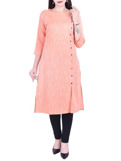 front slit straight kurta - 15838544 - Very Small Image - 1