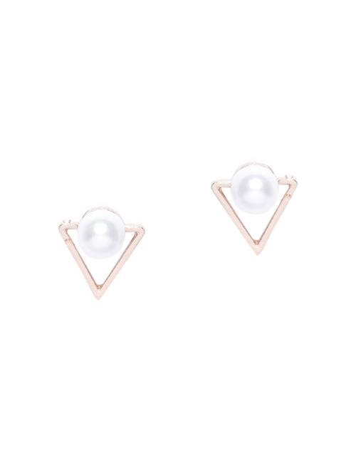 gold plated studs earring - 15839067 - Very Small Image - 1