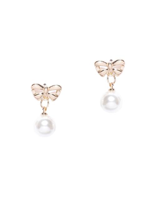 gold plated drop earring - 15839068 - Very Small Image - 1