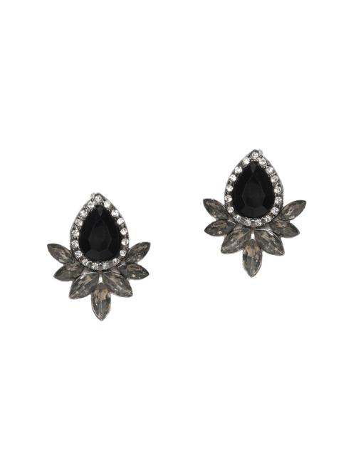 black gold plated studs earring - 15839089 - Very Small Image - 1