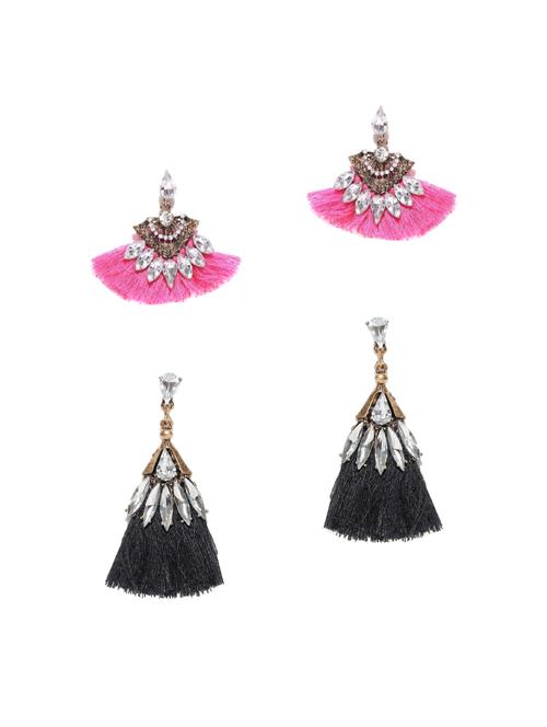 black gold plated combo's. earring - 15839114 - Very Small Image - 1