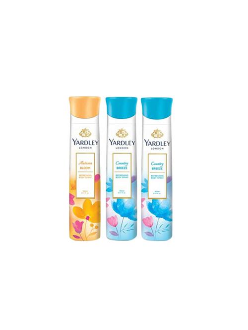 yardley set of 3 deodorants (autumn bloom + country breeze) - 15839188 - Very Small Image - 1
