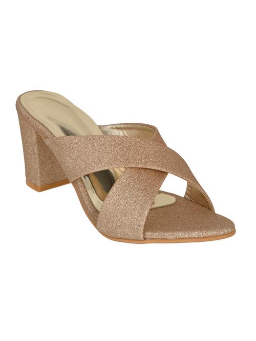gold slip on sandals - 15839685 - Very Small Image - 1