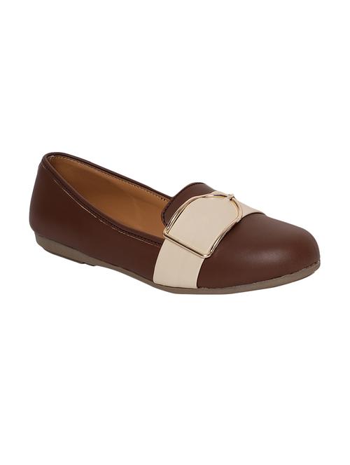 brown slip on ballerinas - 15840271 - Very Small Image - 1