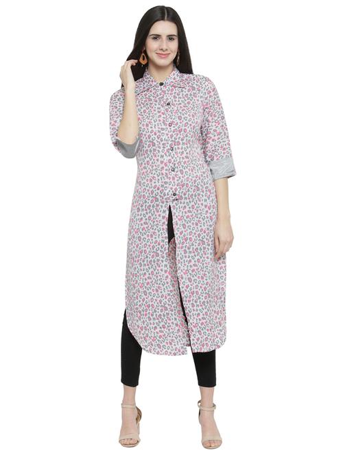 women's straight kurta - 15840774 - Very Small Image - 1