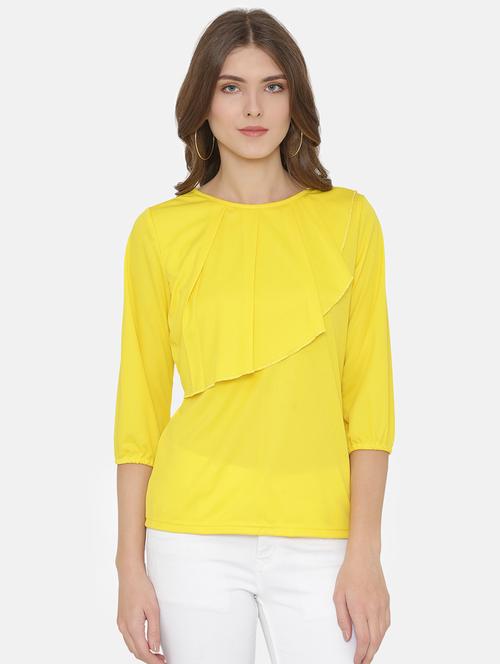 women's layered round neck top - 15842144 - Very Small Image - 1