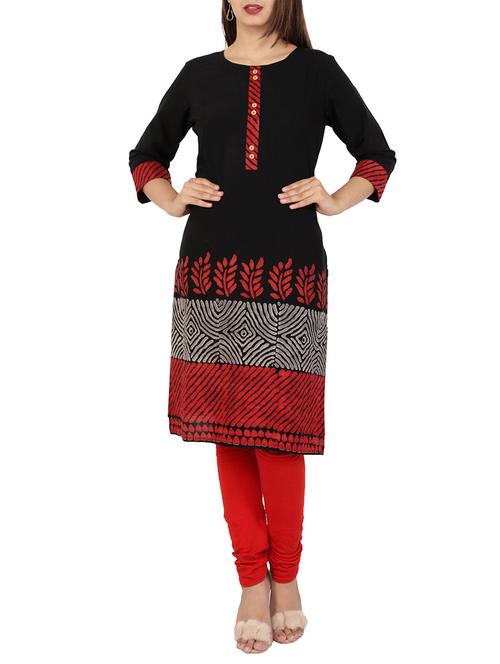 printed straight kurta - 15842508 - Very Small Image - 1
