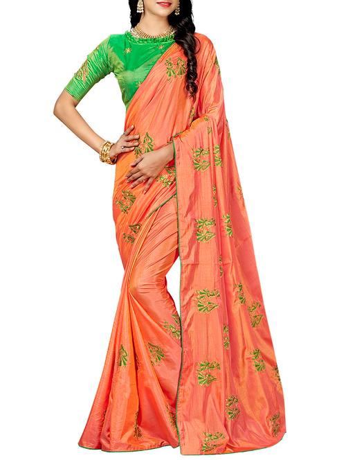 conversational embroidered saree with blouse - 15842516 - Very Small Image - 1