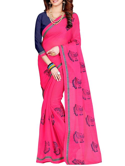 conversational embroidered saree with blouse - 15842557 - Very Small Image - 1