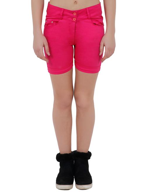 turn up hem button closure shorts - 15843078 - Very Small Image - 1