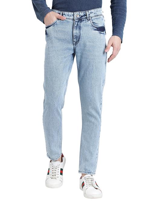 blue cotton washed jeans - 15843116 - Very Small Image - 1