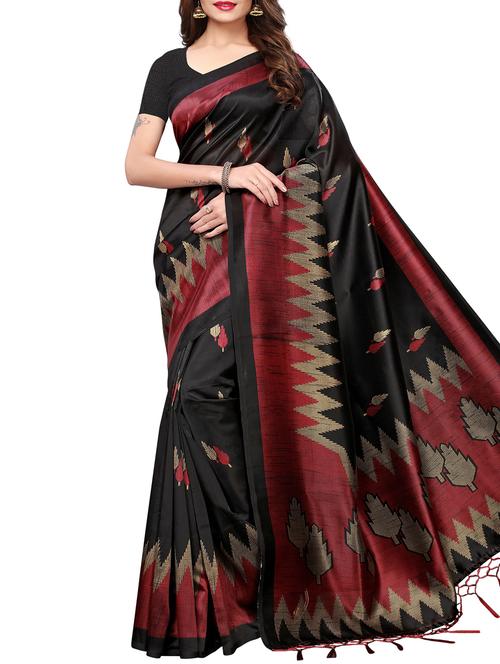 printed maysore art silk saree with blouse - 15843705 - Very Small Image - 1