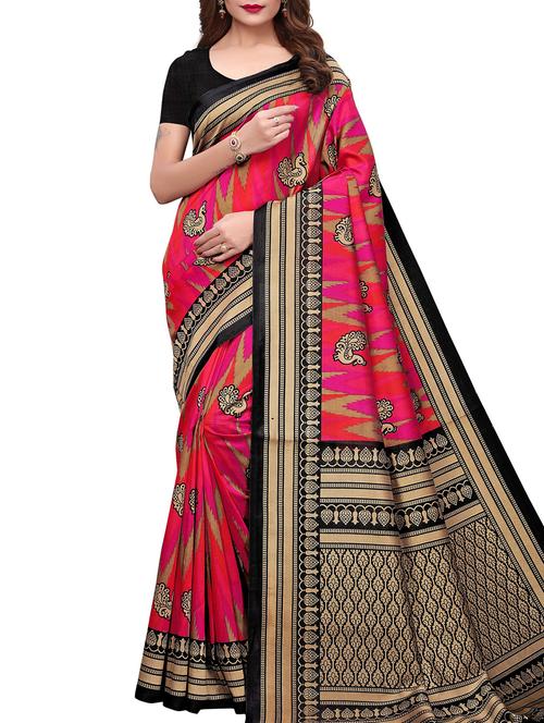 conversational printed maysore art silk saree with blouse - 15843721 - Very Small Image - 1