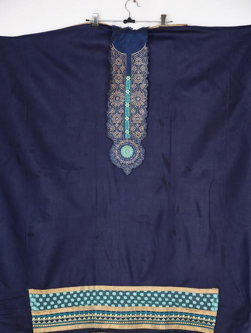 multi colored crepe unstitched suit - 15843970 - Very Small Image - 1