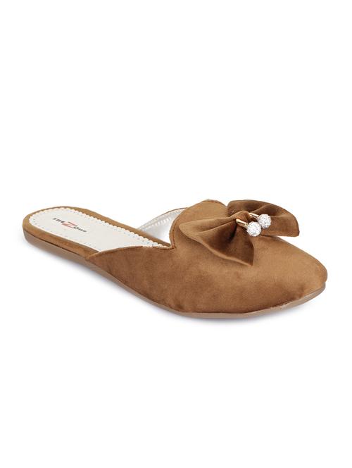 tan slip on mules sandals - 15844910 - Very Small Image - 1