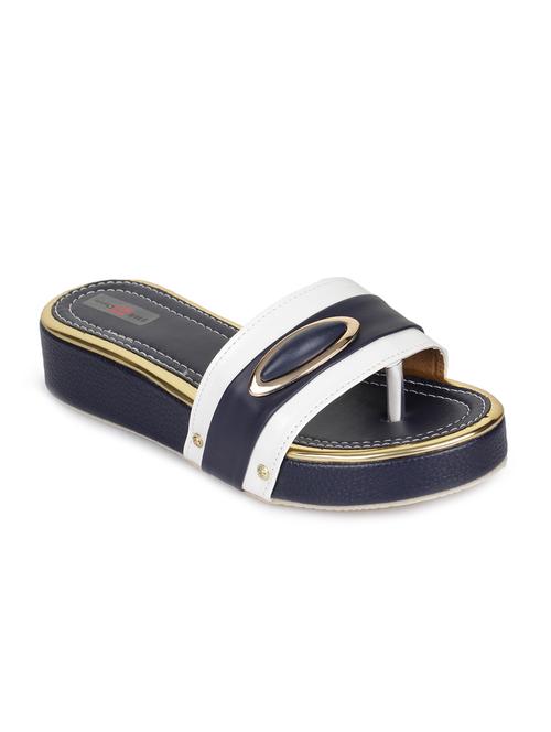 blue toe separator flat forms sandals - 15844911 - Very Small Image - 1
