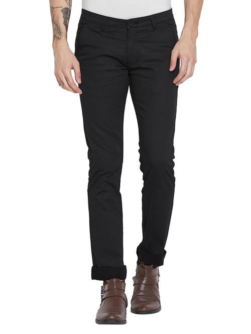 black cotton chinos - 15845410 - Very Small Image - 1