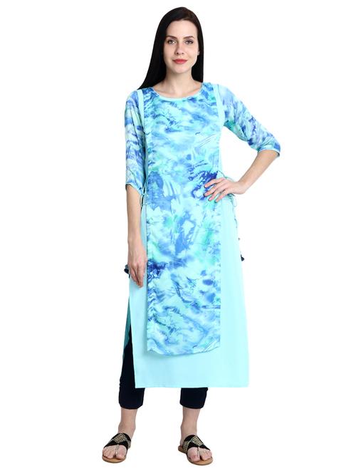 layered straight kurta - 15845779 - Very Small Image - 1