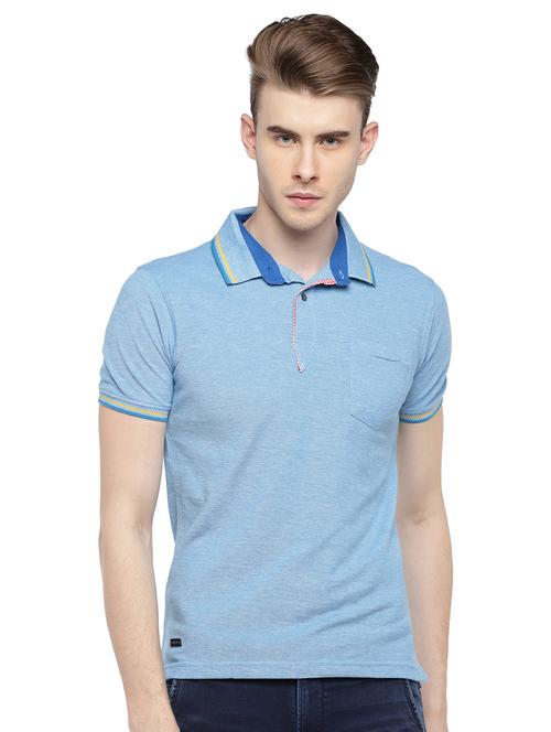 blue solid t-shirt - 15847337 - Very Small Image - 1