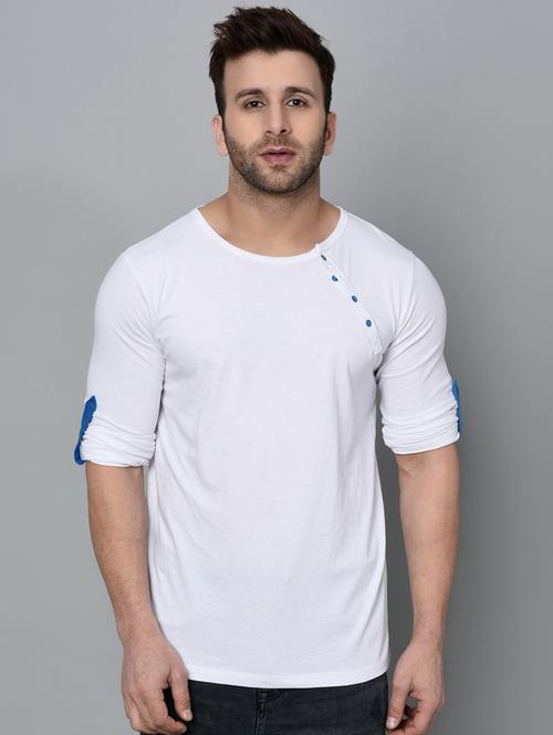 white solid t-shirt - 15848266 - Very Small Image - 1