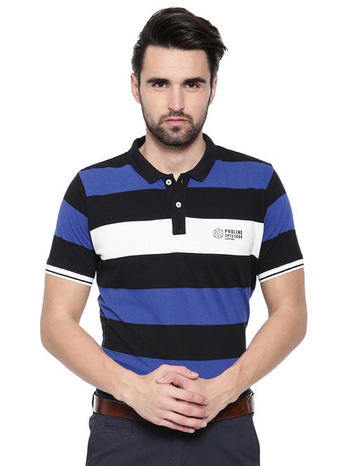 multi colored striped polo t-shirt - 15848519 - Very Small Image - 1