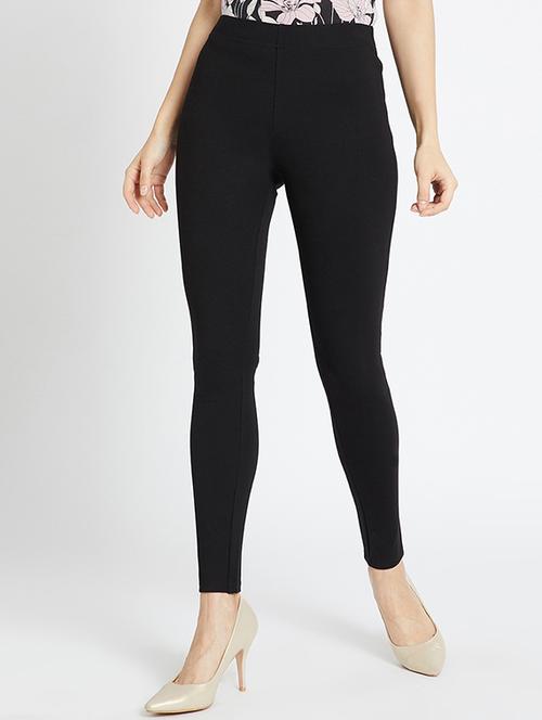 black solid leggings - 15850227 - Very Small Image - 1