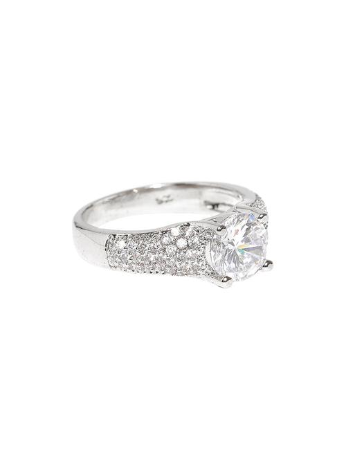 silver plated finger ring - 15851453 - Very Small Image - 1
