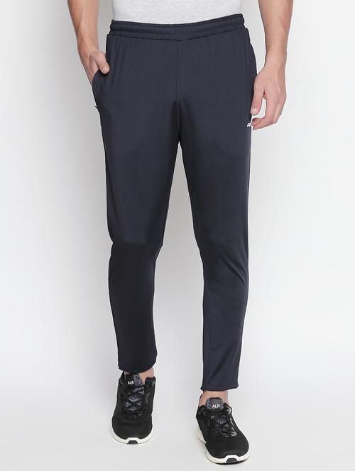 navy blue polyester full length track pant - 15851510 - Very Small Image - 1