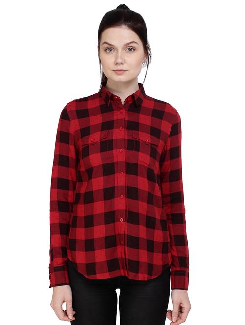flap pocket detail checkered shirt - 15852012 - Very Small Image - 1