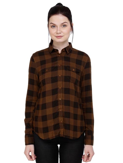flap pocket detail checkered shirt - 15852013 - Very Small Image - 1