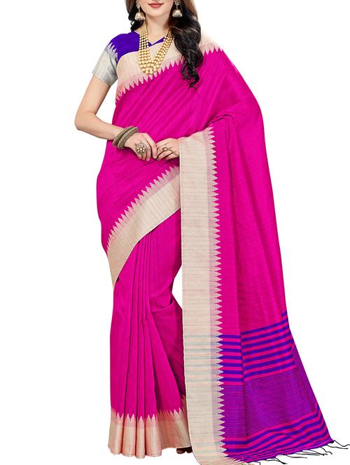 self design gadwal saree with blouse - 15852332 - Very Small Image - 1