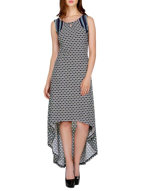 keyhole neck high low dress - 15853404 - Very Small Image - 1