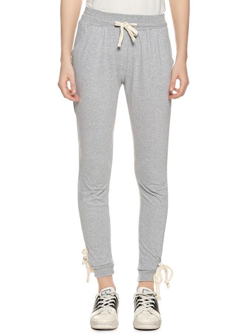 tie up detail drawstring waist jogger - 15854314 - Very Small Image - 1
