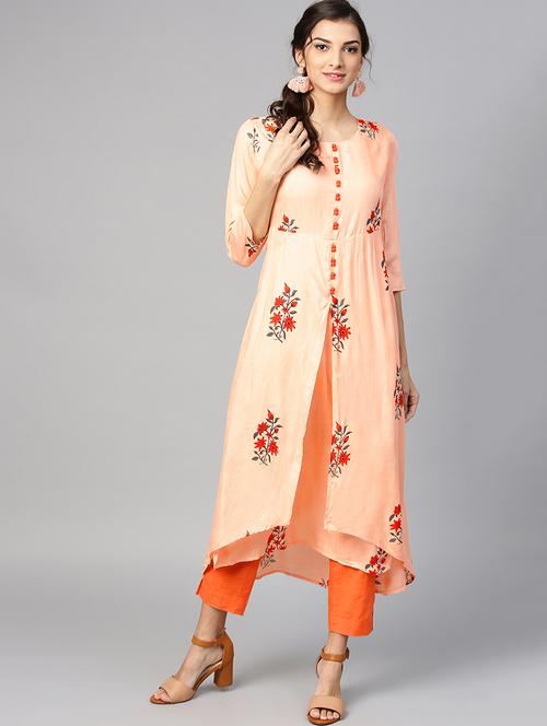 layered printed kurta - 15855223 - Very Small Image - 1